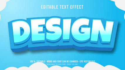 design editable text effect