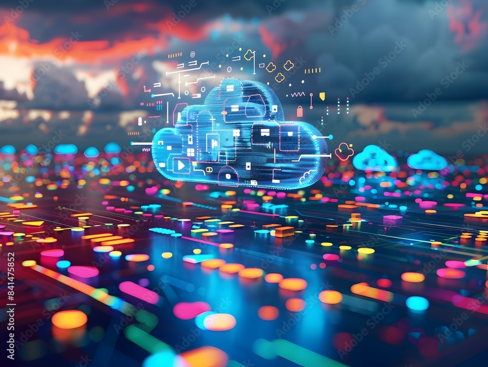 Poster of expanding cloud computing scalability and data capacity for digital innovation and transformation