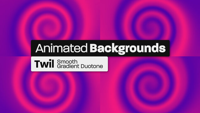 Twirl Smooth Gradient Duotone Animated Backgrounds 004