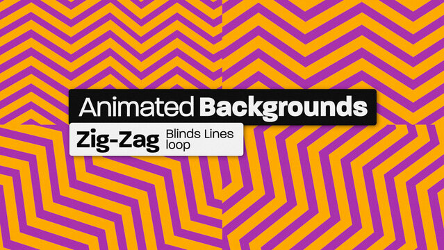 ZigZag Lines Loop Animated Backgrounds 188