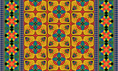 African ethnic native pattern.Traditional kente,ankara,kitenge,chitenge,capulana african wax print fabric pattern.Abstract vector motif pattern.For fabric,clothing,blanket,carpet,woven,wrap,decoration