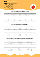 HAND DRAWN LETTER TRACING PRACTICE A-Z
