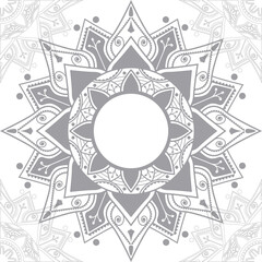 Gray arabesque design element transparent png