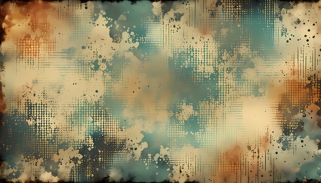 Retro Grunge Fusion: Vintage Abstract Texture
