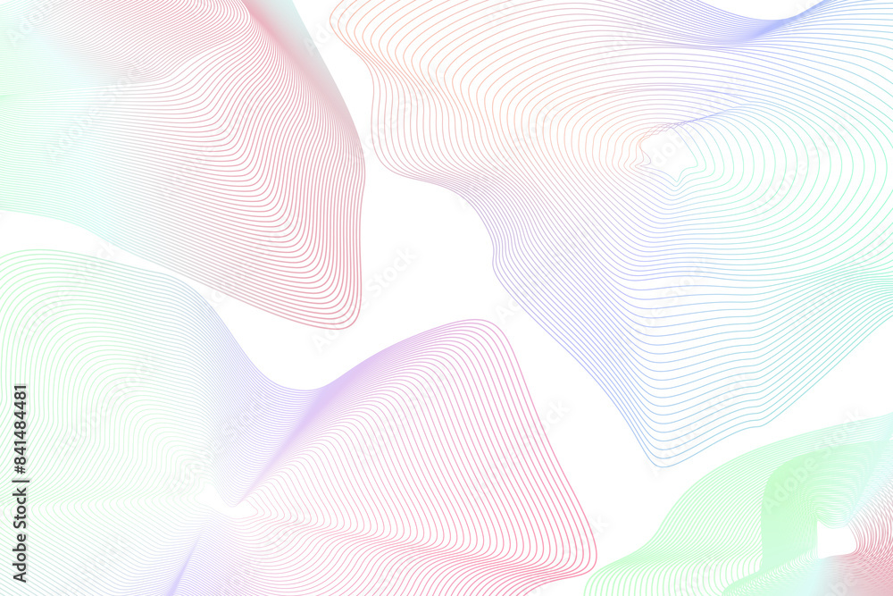 Poster 3d gradient contour line patterned background design element