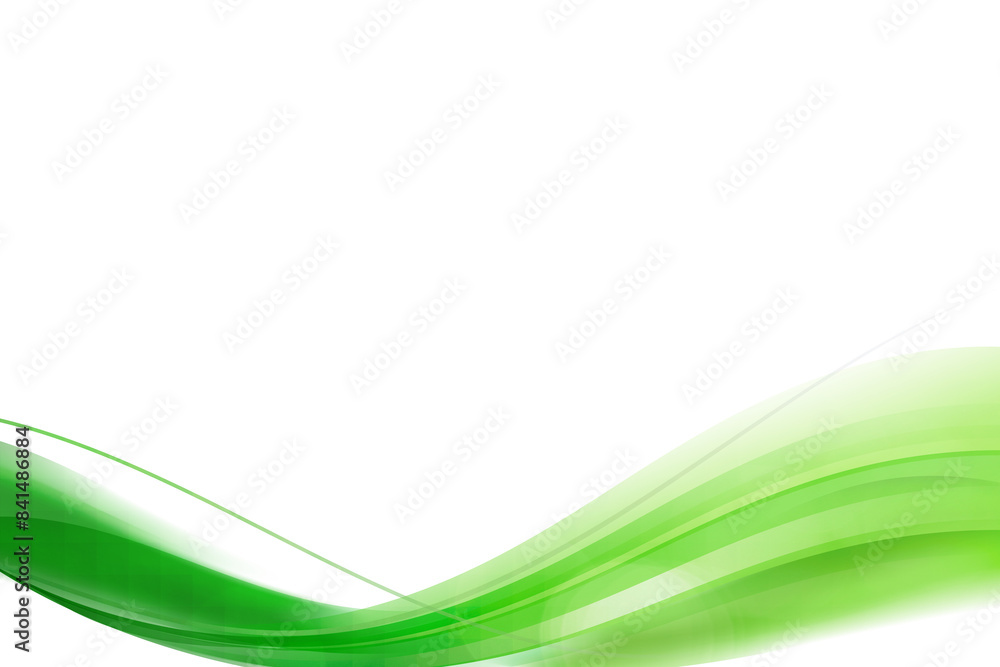 Poster green curve frame template design element