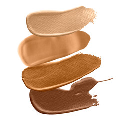 Shades of brown brush strokes design element