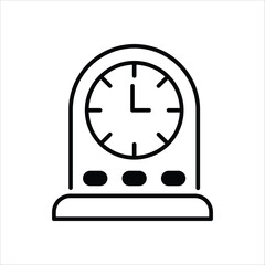 Table Clock vector icon