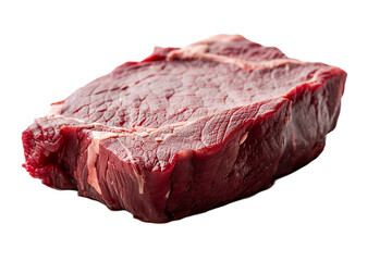 Fototapeta premium Raw beef steak isolated on transparent background