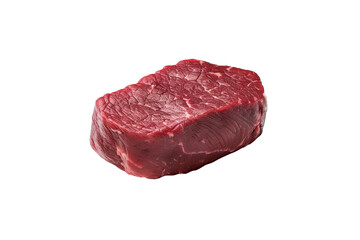 Fototapeta premium Raw beef steak isolated on transparent background