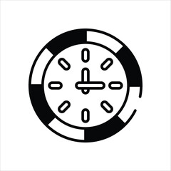 Clock vector icon