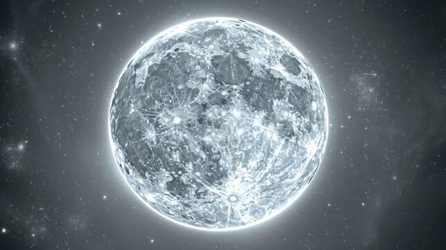 A mystical atmosphere surrounds the supermoon as it slowly ascends into the ether.