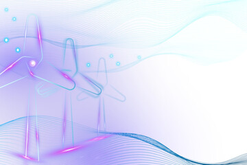 Wind turbines png border transparent background