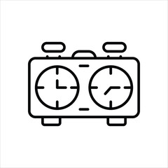 Chess Clock vector icon