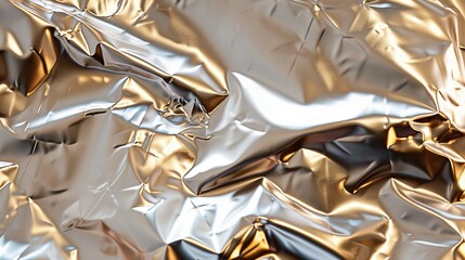 Create a metallic foil paper texture with a shiny, reflective surface, suitable for luxurious and festive designs.