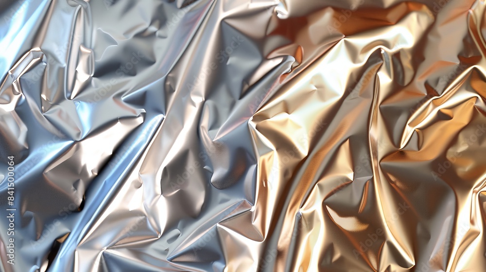 Aufkleber create a metallic foil paper texture with a shiny, reflective surface, suitable for luxurious and fe