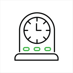 Obraz premium Table Clock vector icon