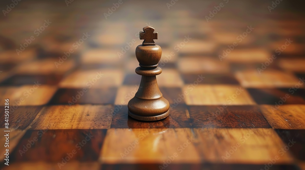 Aufkleber a close-up of a pawn making its first move on the chessboard, setting the game into motion.