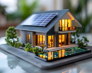 Sustainable Solar Powered Smart Home with Eco Friendly Modern Design