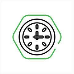 Wall Clock vector icon