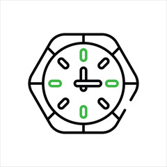 Clock vector icon