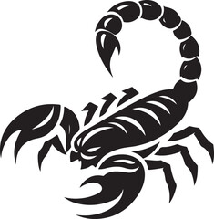 scorpion silhouette vector illustration