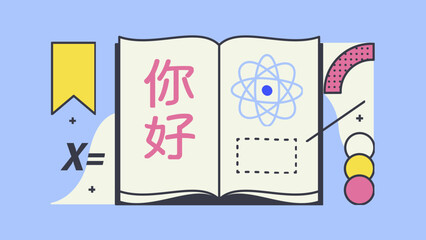 Studying with book