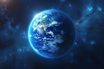 Vivid image of earth's beauty with a cosmic backdrop, suitable for various applications