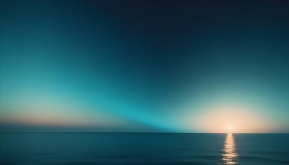Obraz premium sunset background sun blue sky abstract wave backdrop, banner poster header design