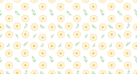 Pattern Flower on white background