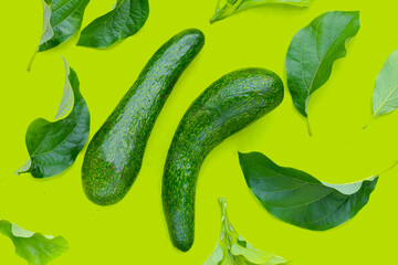 Long avocado fruit, Fresh long neck avocado