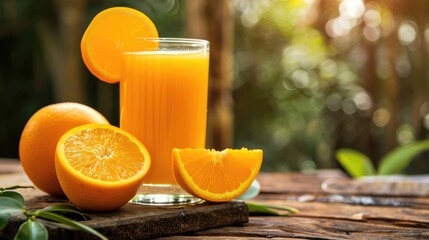 Orange juice is rich in vitamin C