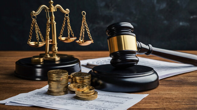 Legal auction for real estate properties involving taxes profits and home purchases. Concept Real Estate Auctions, Tax Lien Sales, Home Investment, Property Exchange Legal Auction Process, AI generate