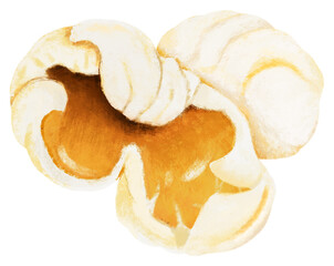 Popcorn snack png, transparent background