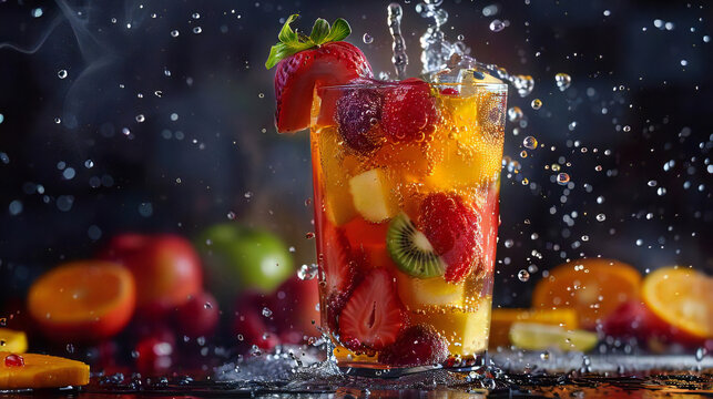 フレッシュなフルーツポンチ｜Fresh fruit punch　Generative　AI　