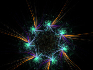 Imaginatory fractal abstract background Image