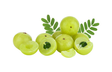 Indian gooseberry isolated on transparent png