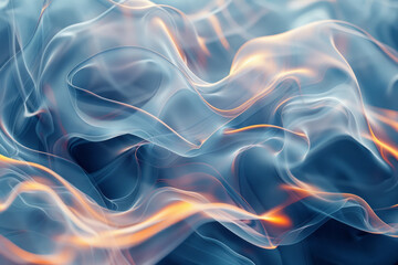 Fototapeta premium Dynamic and fluid abstract forms that appear to be moving, perfect for attention-grabbing visuals,