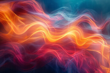 Obraz premium Moving abstract forms creating a dynamic and energetic visual effect,