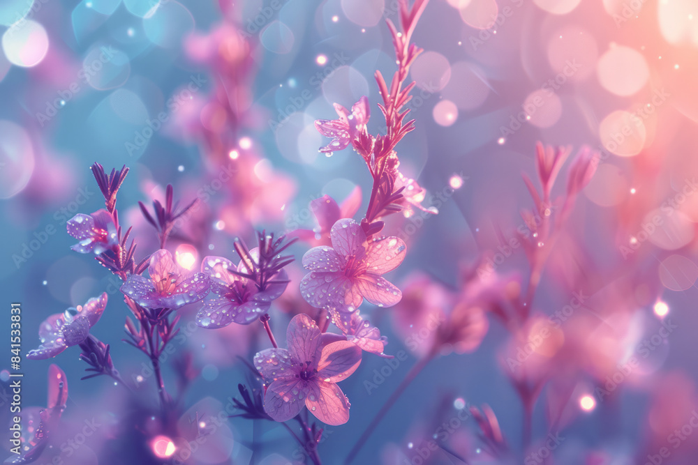 Poster soft gradient blending from lavender to pastel blue, perfect for calm and harmonious banner backgrou