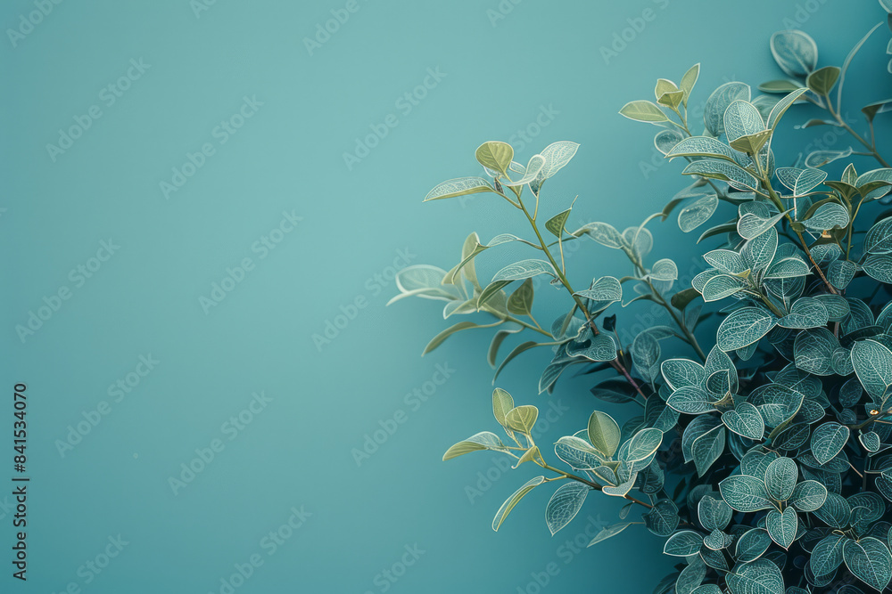Poster gradient background transitioning from light teal to soft blue, creating a soothing and balanced eff