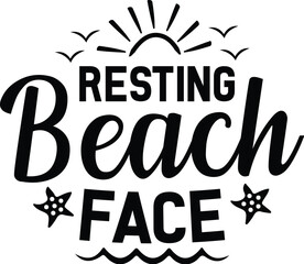 Resting Beach Face