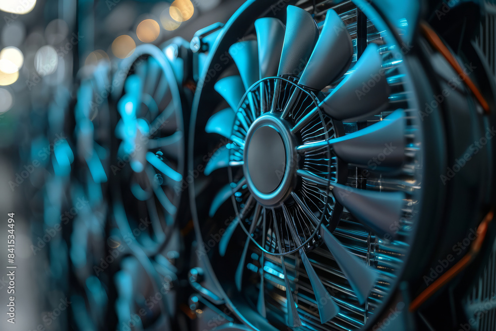 Leinwandbilder visual guide to installing cooling fans for optimal airflow,