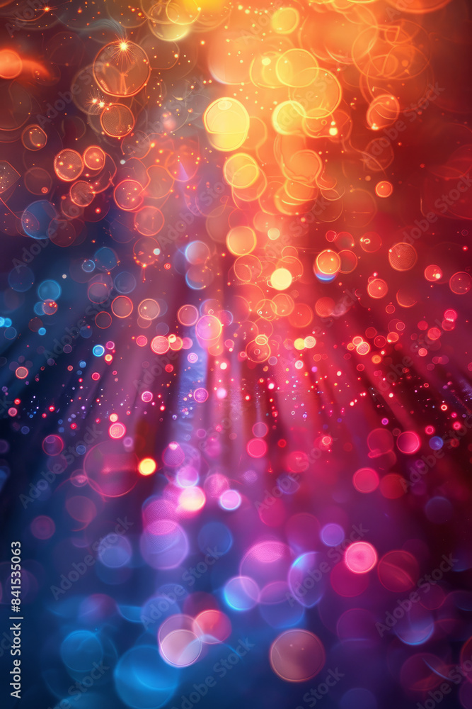 Leinwandbilder vibrant light burst with dynamic and colorful abstract patterns,