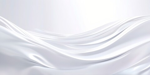 Obraz premium Abstract white wavy background