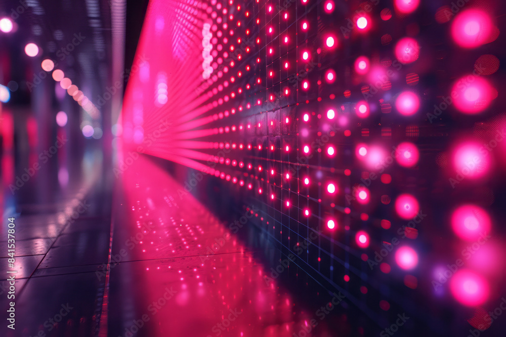 Aufkleber dynamic abstract pixel glow integrated with vibrant digital typography,