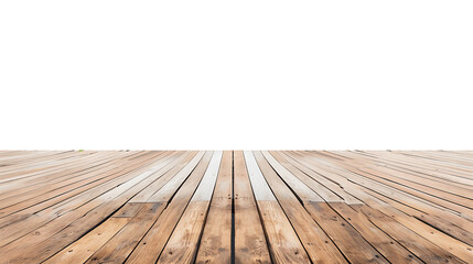 Oak Wood Flooring Isolated on Transparent Backdrop