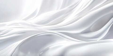 Obraz premium Abstract white wavy background
