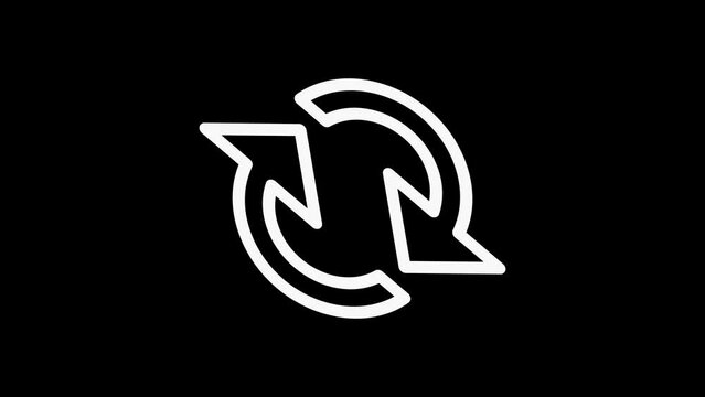 Loading Circle, Video. Loading Animation Icon on Transparent Background. Download Progress, Preloader Animation Web Design Template, Interface