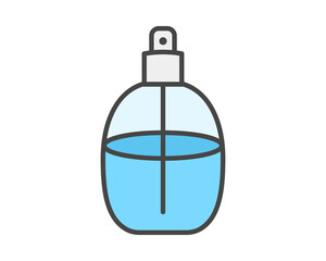 Vector color icons of beauty, cosmetics and care. Bottle, jar, shower gel, face cream, body lotion, spray, ointment, paste.